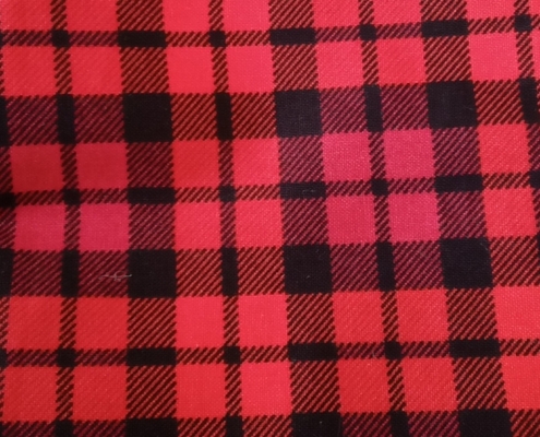 Red and White Checkered Print